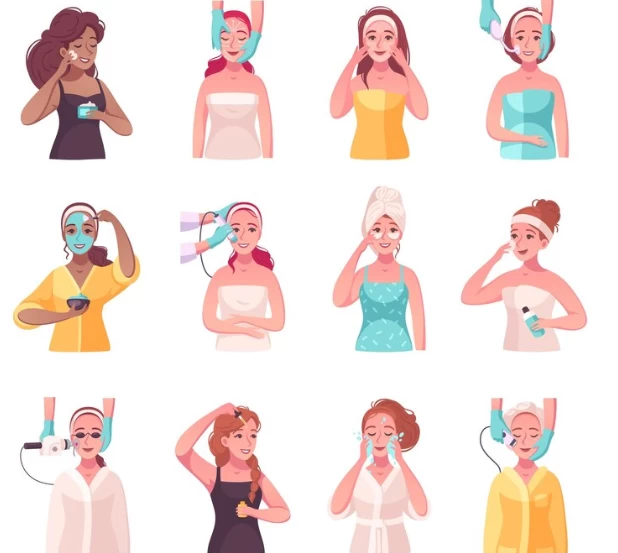 woman routine